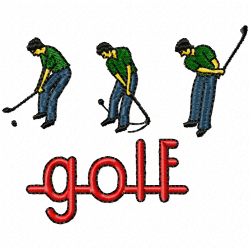 Golf Embroidery Design 11 Golf Embroidery Design 11
